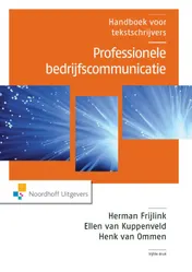 Omslag van Professionele bedrijfscommunicatie