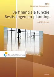 Omslag van De financiele functie