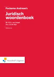 Omslag van Fockema Andreae's juridisch woordenboek