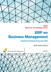 Omslag van ERP en business management