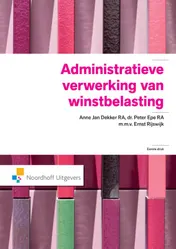 Omslag van Administratieve verwerking van winstbelasting