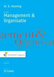 Omslag van Management en organisatie