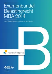 Omslag van Examenbundel belastingrecht MBA 2014