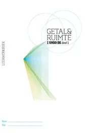 Omslag van Getal & Ruimte 10e ed vmbo-bk 1 leerwerkboek deel 1