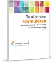 Omslag van Taaltopics formuleren