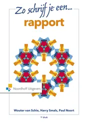 Omslag van Zo schrijf je een rapport