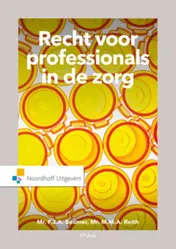 Omslag van Recht voor professionals in de zorg
