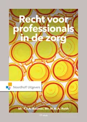 Omslag van Recht voor professionals in de zorg