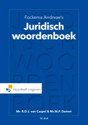 Omslag van Fockema Andreae's juridisch woordenboek