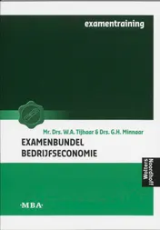 Omslag van Examenbundel bedrijfseconomie mba