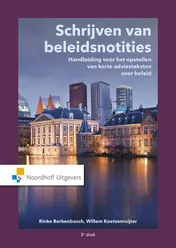 Omslag van Schrijven van beleidsnotities