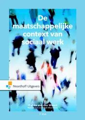 Omslag van De maatschappelijke context van sociaal werk