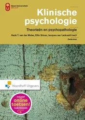 Omslag van Klinische psychologie
