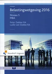 Omslag van 2016 Niveau 5 MBA