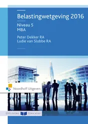 Omslag van Niveau 5 - MBA - 2016