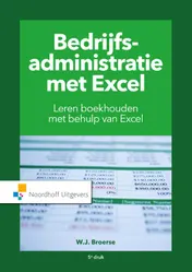 Omslag van Bedrijfsadministratie met Excel