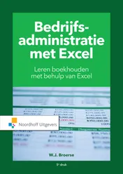 Omslag van Bedrijfsadministratie met Excel