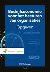 Omslag van Bedrijfseconomie voor het besturen van organisaties-opgaven