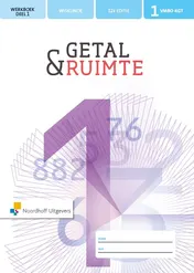Omslag van Getal & Ruimte 12e ed vmbo-kgt 1 werkboek deel 1 + 2 (incl. rekenkatern)