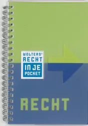 Omslag van Recht in je pocket