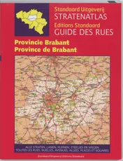 Omslag van Stratenatlas provincie Brabant = Guide des rues province de Brabant