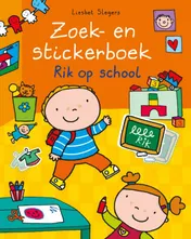 Omslag van Zoek- en stickerboek Rik op school