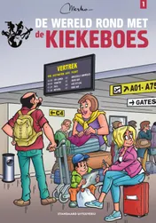 Omslag van De wereld rond met de Kiekeboes
