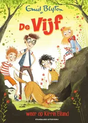 Omslag van De Vijf weer op Kirrin Eiland
