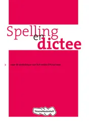 Omslag van Spelling en dictee