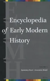 Omslag van Encyclopedia of Early Modern History, volume 5