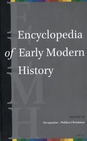 Omslag van Encyclopedia of Early Modern History, volume 10