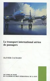 Omslag van Le transport international aérien de passagers