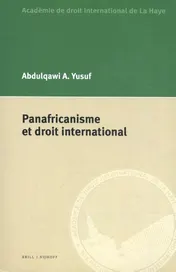 Omslag van Panafricanisme et droit international