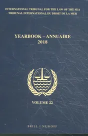 Omslag van Yearbook International Tribunal for the Law of the Sea / Annuaire Tribunal international du droit de la mer, Volume 22 (2018)