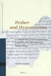 Omslag van Pesher and Hypomnema