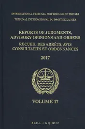 Omslag van Reports of Judgments, Advisory Opinions and Orders/ Receuil des arrets, avis consultatifs et ordonnances, Volume 17 (2017)
