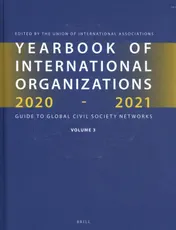 Omslag van Yearbook of International Organizations 2020-2021, Volume 3