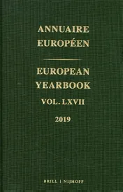 Omslag van European Yearbook / Annuaire Européen, Volume 67 (2019)