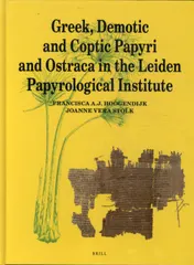Omslag van Greek, Demotic and Coptic Papyri and Ostraca in the Leiden Papyrological Institute
