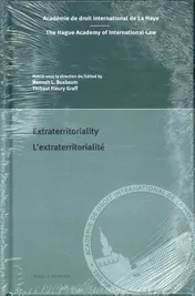 Omslag van Extraterritoriality / L’extraterritorialité