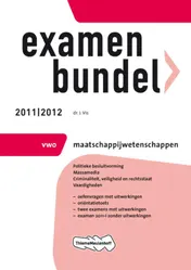 Omslag van Maatschappijwetenschappen vwo 2011/2012