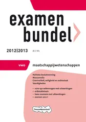 Omslag van Maatschappijwetenschap 2012/2013