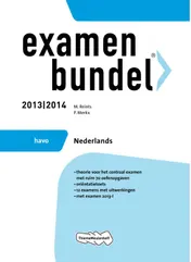 Omslag van 2013/2014 havo Nederlands