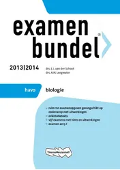 Omslag van 2013/2014 havo biologie