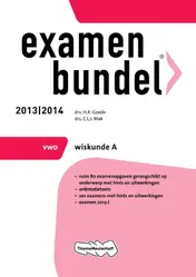 Omslag van 2013/2014 vwo Wiskunde A