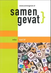 Omslag van Samengevat taal MBO 2F