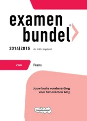 Omslag van Vwo Frans 2014/2015
