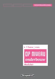 Omslag van Docentenhandleiding/Modulair