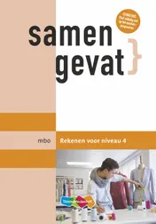 Omslag van mbo Rekenen voor niveau 4