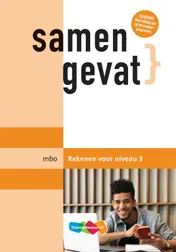 Omslag van mbo Rekenen voor niveau 3